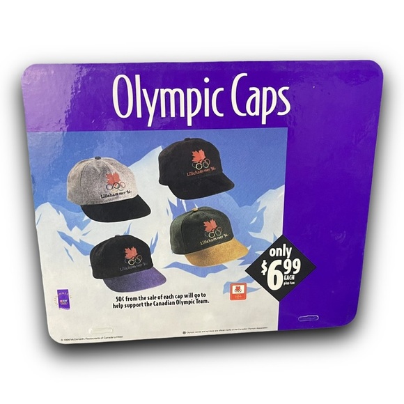1994 McDonalds Lillehammer Olympics Double Sided Vintage Translite Sign - Picture 1 of 3